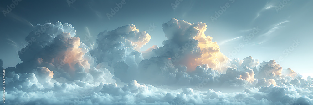 Poster cloudy canvas background for text overlay