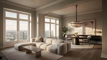Fototapeta premium Contemporary living room