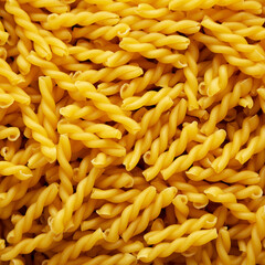Homemade Raw Dry Gemelli Pasta Background
