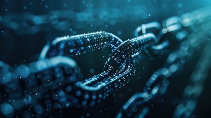 Hyper realistic global blockchain network, artistic abstract lines and shapes, digital finance, futuristic theme