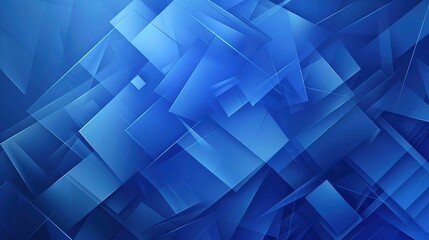 Obraz premium Futuristic Blue Geometry - Abstract Business Background with Modern Geometric Shapes and Subtle Gradients