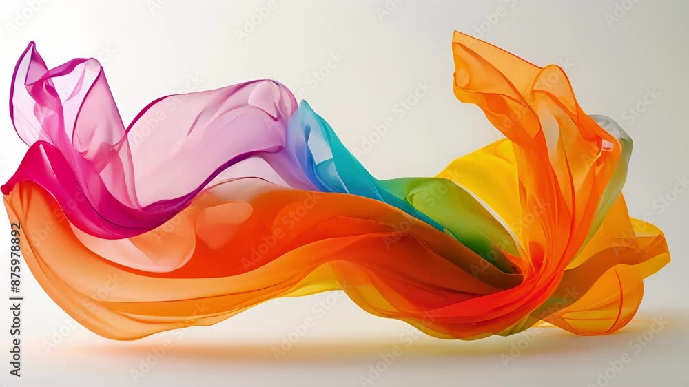 Poster whirling fabric adds movement and excitement to a traditional dance routine infusing it with a moder