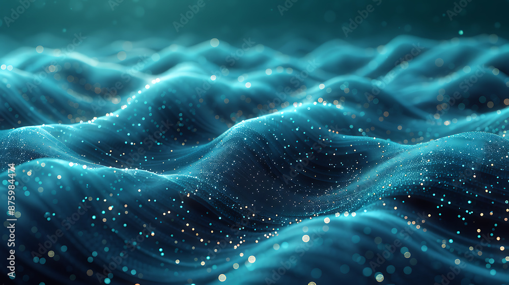 Poster big data visualization stylized canvas