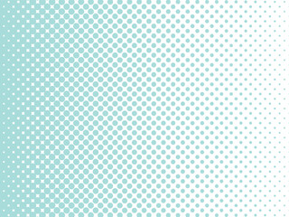 ハーフトーンの背景　ドット　パターン　ベクター　青　水色　緑