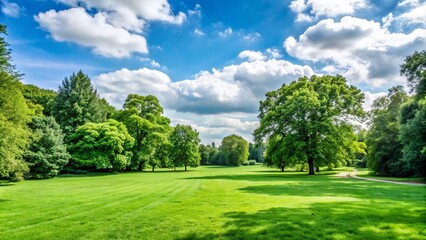 Fototapeta premium green parkland background, high resolution