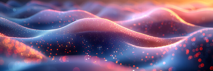 Fototapeta premium Big Data Unleashed: Vibrant Abstract Art