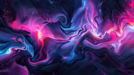 Fototapeta premium Vibrant abstract fluid art background Trendy design