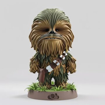 A Star Wars Figurine With A Chew Chew Character On It