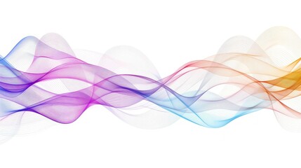 Abstract Colorful Wave Pattern