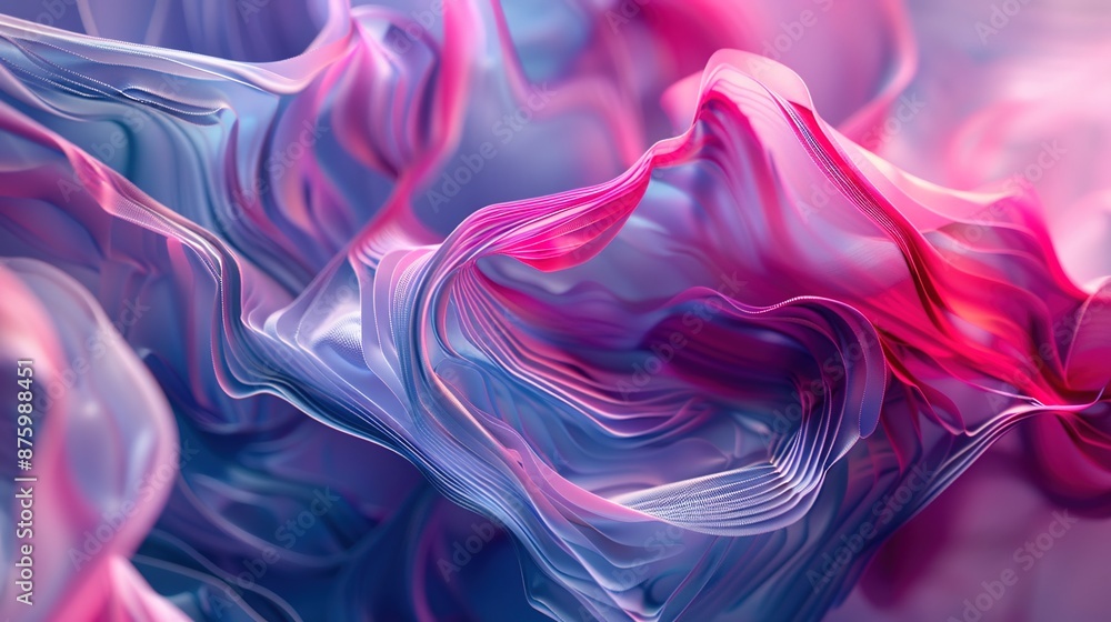 Poster technological visionaries: close-up of ai-generated digital artwork with dynamic light and shadow ef