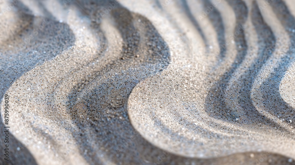 Poster mesmerizing macro of intricate sand patterns with subtle ripples and shadows