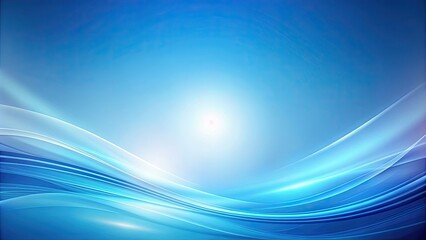 Obraz premium Abstract blue background with soft gradient colors, blue, abstract, background, design, texture, gradient, artistic, modern