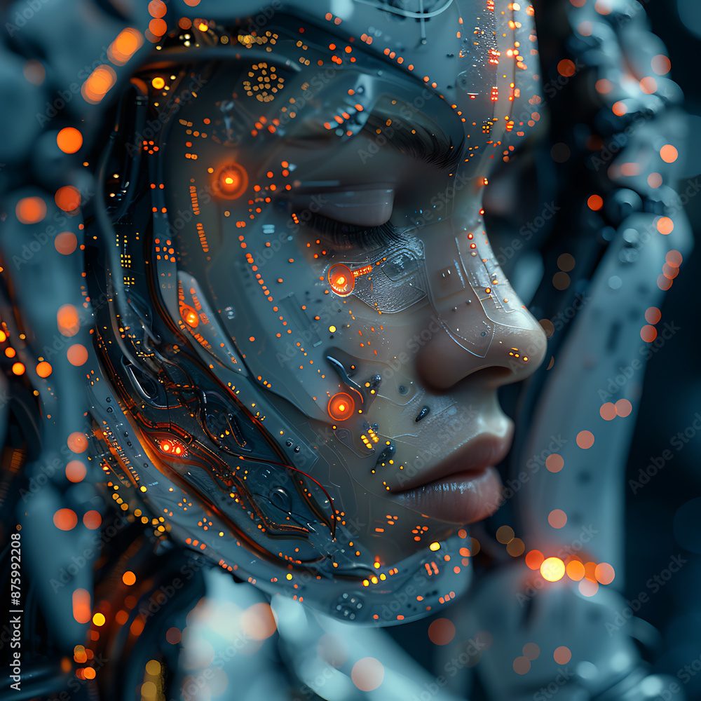 Poster artificial intelligence convergence on canvas