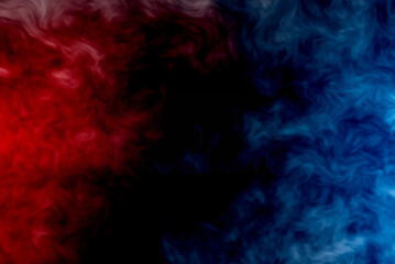 Cool Blue Ice Contrasted with Fiery Red Abstract Background Texture