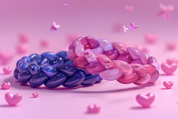  Kids badge tag icon. Romantic element for Valentines card, invitation, banner, kids