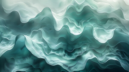 Obraz premium Innovative Blue-Green AI Canvas: Empty Space for Creative Exploration