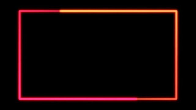 glowing face cam overlay animation with transparent background for twitch and live stream