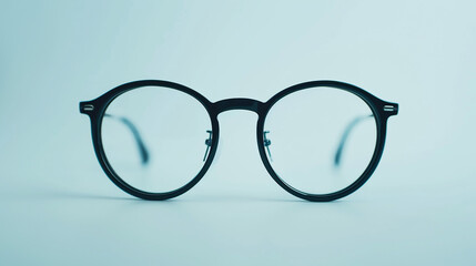 Fototapeta premium A chic pair of eyeglasses on a clean white background