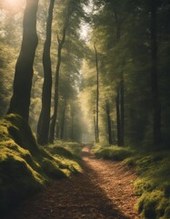 Obraz premium beauty wood old oak foliage treebranch concept ecology looking us background eye forest tree