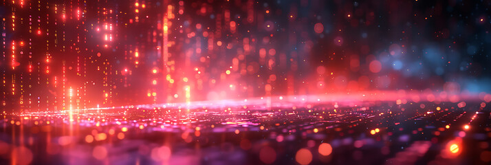 Obraz premium Cybersecurity Alert: Empty Technology Landscape Under Threat