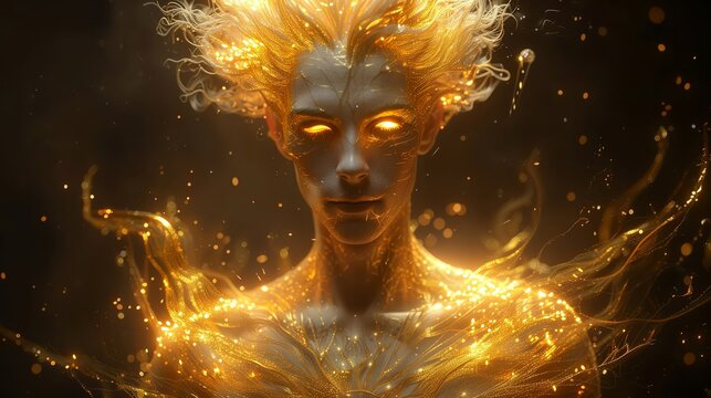 Dazhbog- Appearance- a bright and joyful man with golden hair and shining eyes. His clothing resembles sunlight. Character- kind and generous