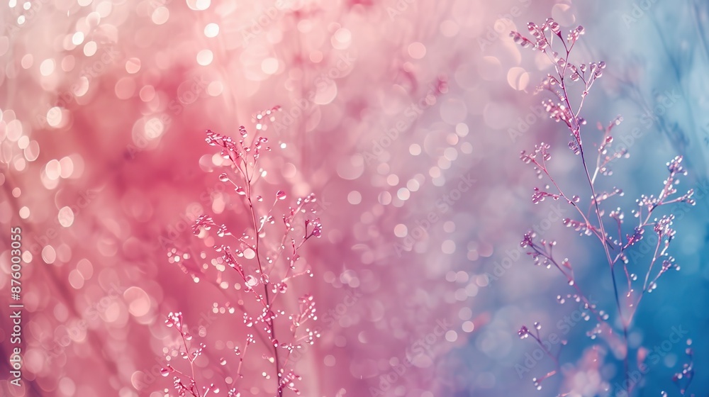 Poster ethereal macro patterns: dreamy blurred texture with copy space