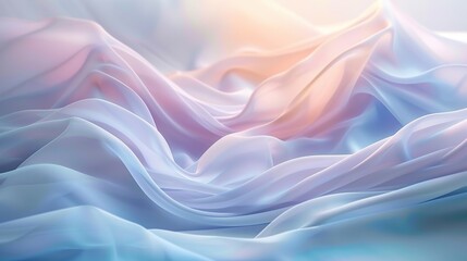 Obraz premium Serene Oceanic Abstraction: Soft Waves and Gentle Gradients