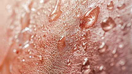 Fototapeta premium Flawless Macro View of Skin with Natural Tones and Reflective Surfaces