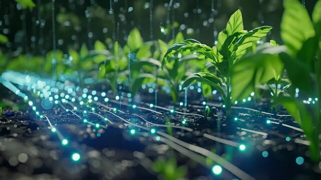 A system of 5G sensors providing realtime updates on the impact of weather patterns and other environmental factors on crop growth allowing farmers to adjust their cultivation ods accordingly.
