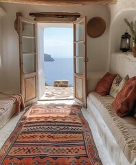 bedroom in hotel by the sea