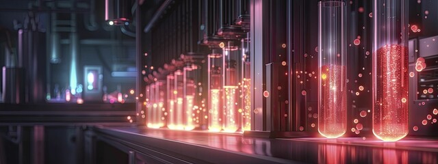 Fototapeta premium Contemporary minimalist hologram of 3D printing processes, perfect for showcasing manufacturing innovations.