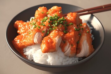 Tasty Chicken Cuisine. Juicy Chicken meal.