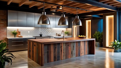 interior with kitchen
