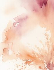 watercolor background with splashes - abstract light brown splashes background - Generative AI