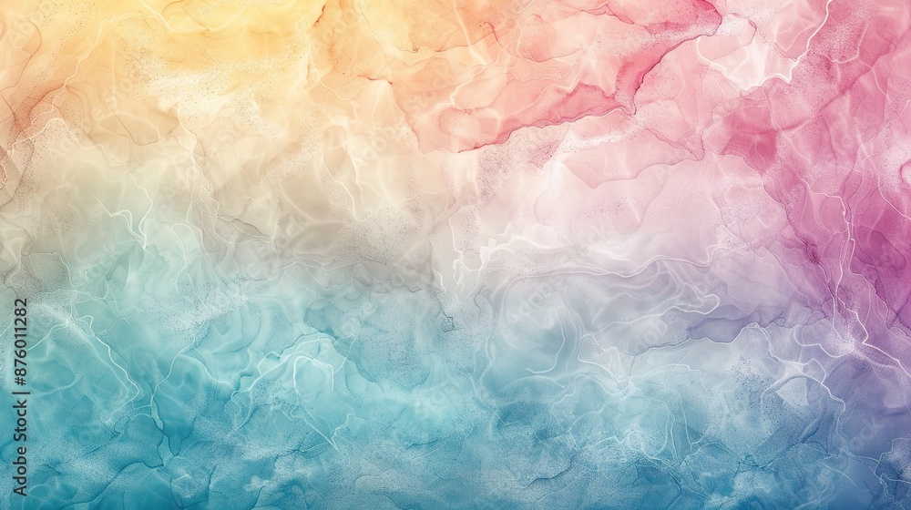 Poster serene abstract watercolor texture with gentle gradients and ethereal negative space