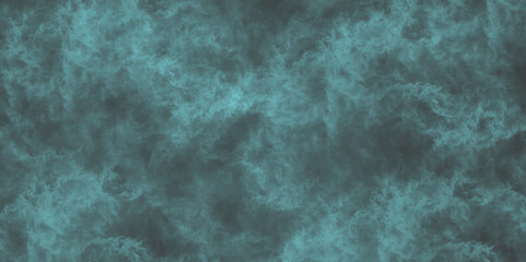 Aquamarine and teal abstract glowing space stars. Grunge marbled pattern and rough paint brush strokes in Teal color powder explosion, Abstract galaxy painting. Marble ink nebula design with fog on
