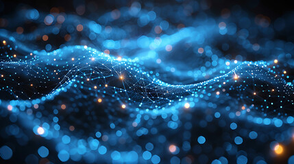 Machine Learning Architecture on Canvas - Stock Illustration