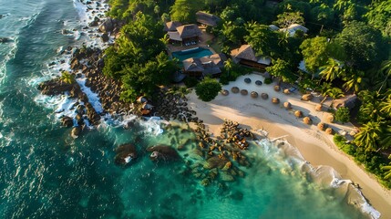 Fototapeta premium A beautiful tropical island image