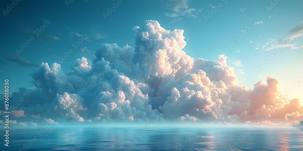 Aufkleber cloud computing platforms on a blank canvas