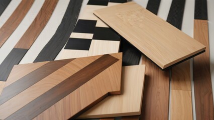 Fototapeta premium generative ai, close up of a wooden floor