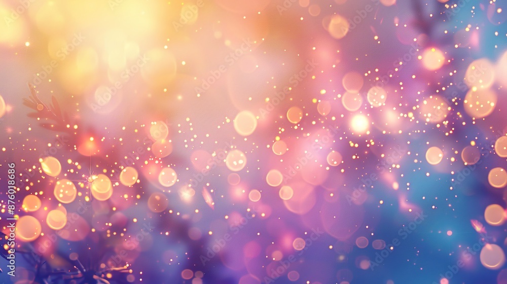 Poster serene illumination - softly glowing background with ethereal lights in a tranquil setting