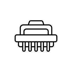 Printer cartridge outline icons, minimalist vector illustration ,simple transparent graphic element .Isolated on white background