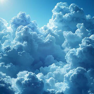 Vibrant Cloud Computing Background with Abstract Banner