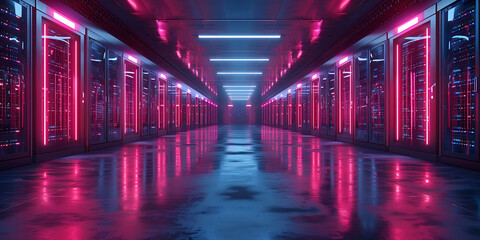 Fototapeta premium Data Storage Solutions: Minimalist Design Meets Advanced Technology