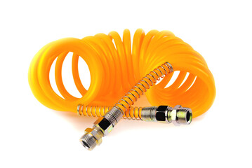 pneumatic hose of a truck for supplying compressed air from a tractor to a trailer, car...