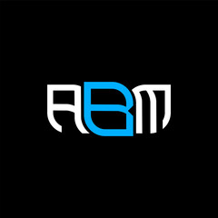 ABM logo design, ABM simple and modern logo. ABM luxurious alphabet design