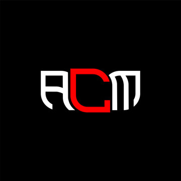 ACM logo design, ACM simple and modern logo. ACM luxurious alphabet design