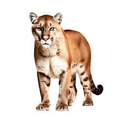 Obraz premium Side view of cougar png, AI generated