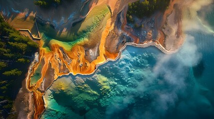 Yellowstone National Park with its geysers picture