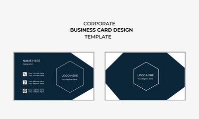 Modern business card design template, Creative and professional business card design and individual visiting cards.